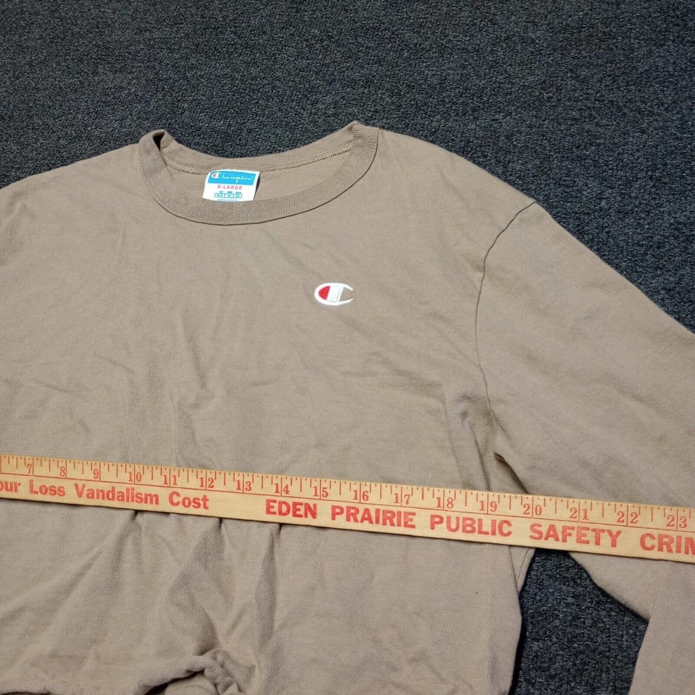 Vintage Champion Cropped Sweater Women XL Relaxed Baggy Cozy Fleece Pullover‎ - Picture 4 of 6